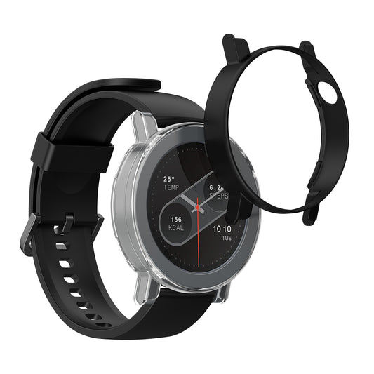 kwmobile 2x Hülle kompatibel mit CMF by Nothing Watch Pro 2 (D398) - Fitnesstracker Case Set Schwarz Transparent - ohne Tracker Schwarz  [dsg01]