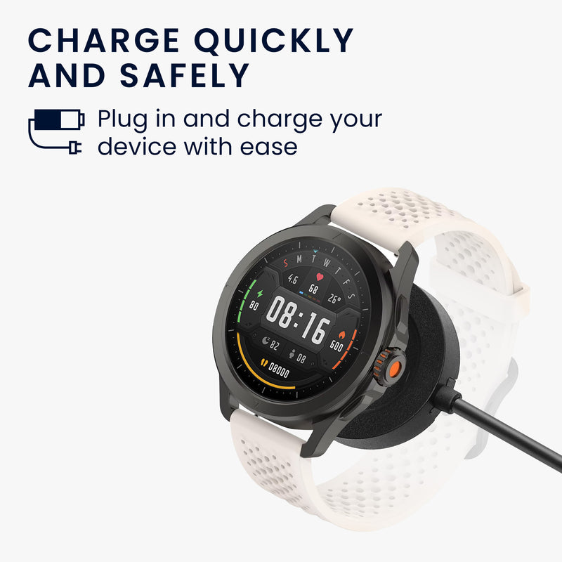 kwmobile USB Kabel Charger kompatibel mit Xiaomi Watch S4 Sport Ladekabel Smart Watch Ersatzkabel Fitnesstracker Aufladekabel