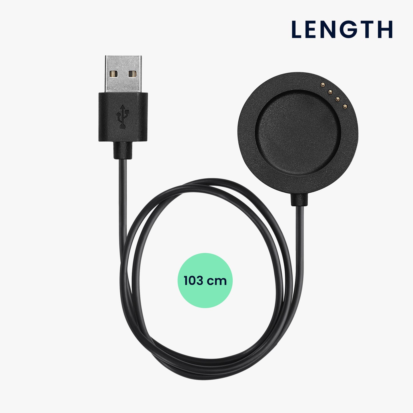 kwmobile USB Kabel Charger kompatibel mit Xiaomi Watch S4 Sport Ladekabel Smart Watch Ersatzkabel Fitnesstracker Aufladekabel
