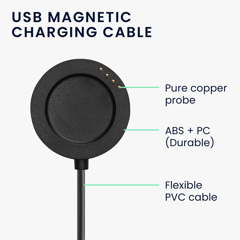 kwmobile USB Kabel Charger kompatibel mit Xiaomi Watch S4 Sport Ladekabel Smart Watch Ersatzkabel Fitnesstracker Aufladekabel