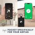 kwmobile Hülle kompatibel mit Tesla Model S / Model Y / Model 3 / Model X Karte Kartenhalter Cover mit Schlüsselring