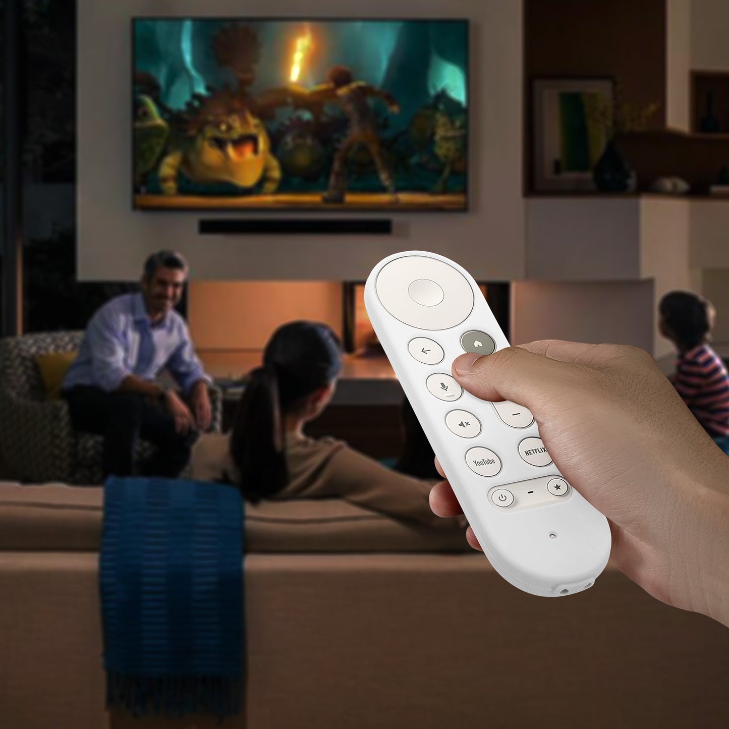 kwmobile Hülle Fernbedienung kompatibel mit Google TV Streamer 4K Hülle für TV Zubehör