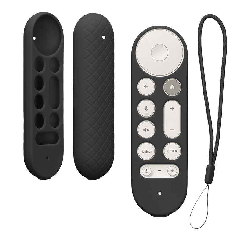 kwmobile Hülle Fernbedienung kompatibel mit Google TV Streamer 4K Hülle - Silikon Case für TV Zubehör in Schwarz Schwarz  