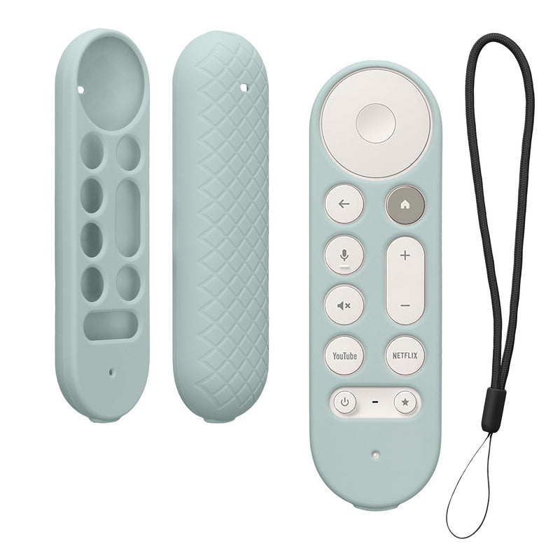 kwmobile Hülle Fernbedienung kompatibel mit Google TV Streamer 4K Hülle - Silikon Case für TV Zubehör in Pastellgrün Pastellgrün  