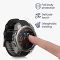 kwmobile Glas Hülle für Garmin Fenix 8 43mm Schutzhülle Fullbody Fitnesstracker Case Set