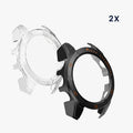 kwmobile Glas Hülle für Garmin Fenix 8 43mm Schutzhülle Fullbody Fitnesstracker Case Set