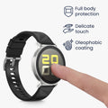 kwmobile Glas Hülle für Huawei Watch GT5 41mm Schutzhülle Fullbody Fitnesstracker Case Set