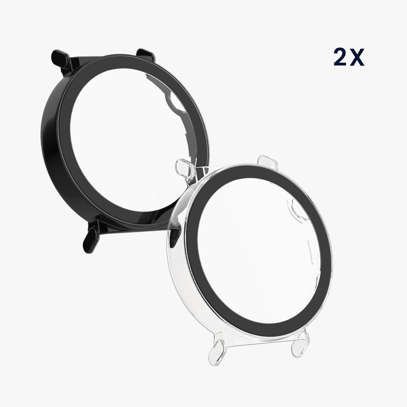 kwmobile Glas Hülle für Huawei Watch GT5 41mm Schutzhülle Fullbody Fitnesstracker Case Set