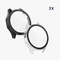 kwmobile Glas Hülle für Huawei Watch GT5 46mm Schutzhülle Fullbody Fitnesstracker Case Set