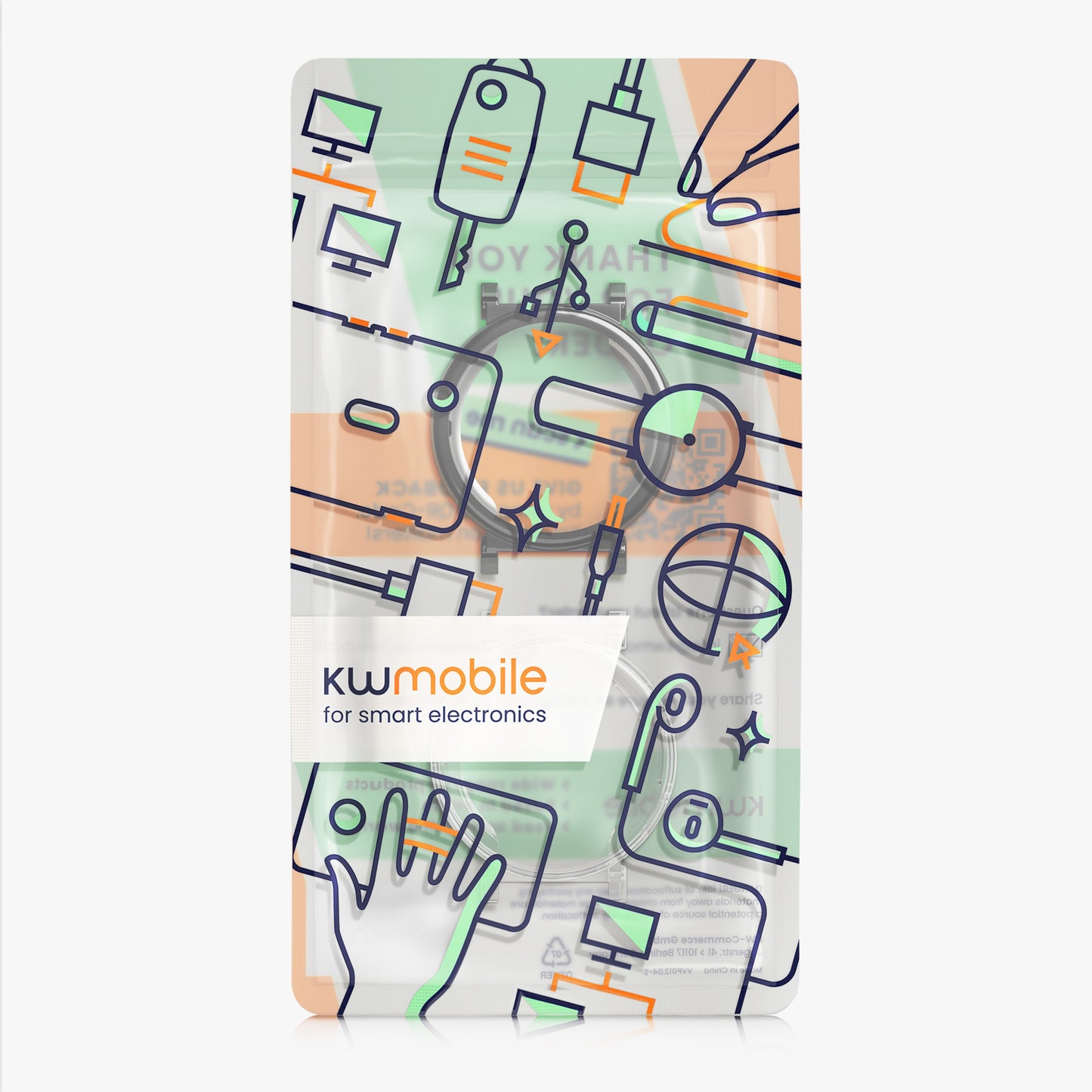 kwmobile Hülle für Huami Watch GT5 41mm Schutzhülle Fullbody Display Cover Set
