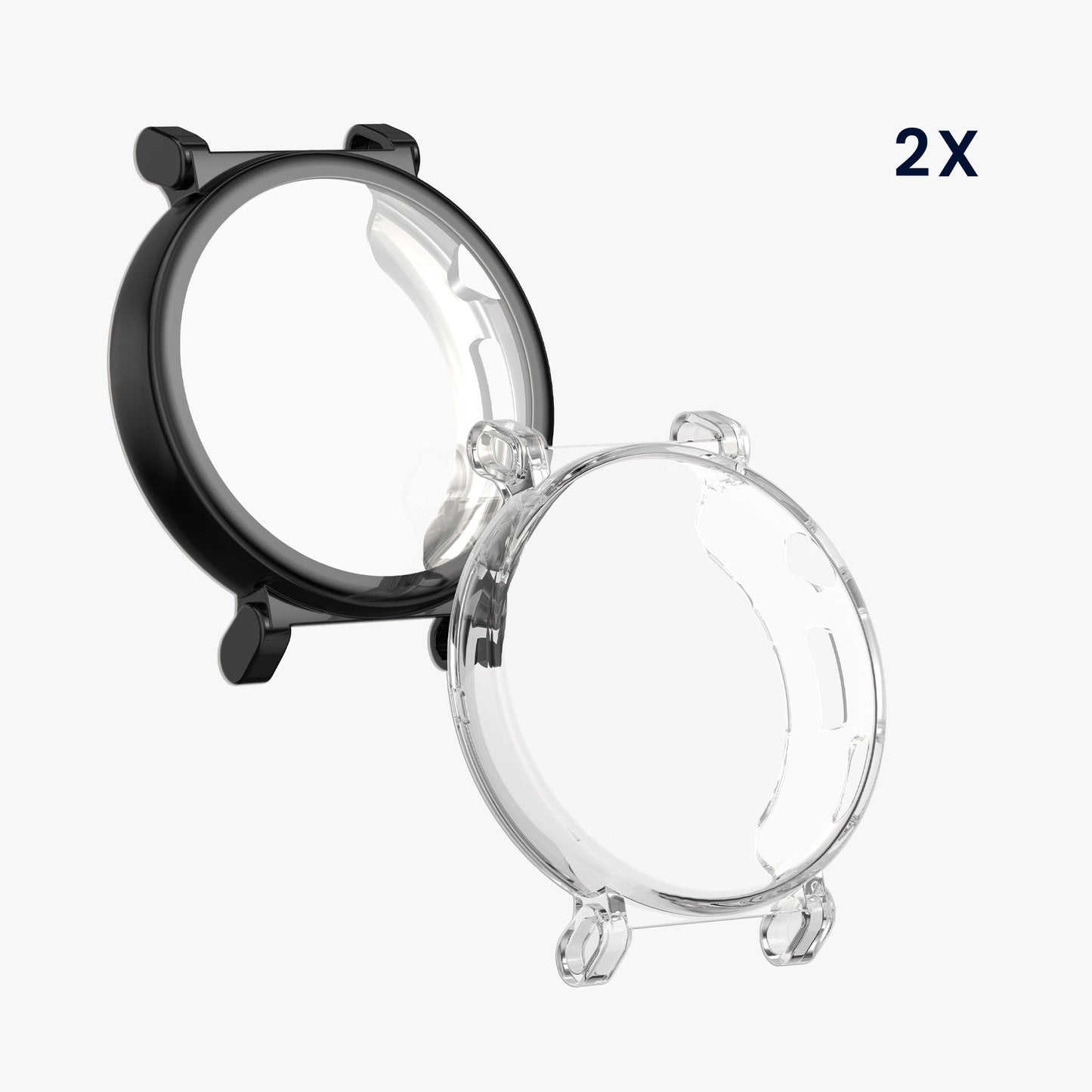 kwmobile Hülle für Huami Watch GT5 41mm Schutzhülle Fullbody Display Cover Set