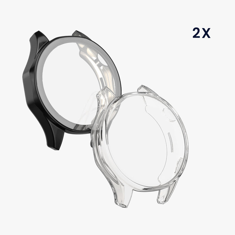 kwmobile Silikon Hülle für Huami Watch GT5 46mm Schutzhülle Fullbody Display Cover Set