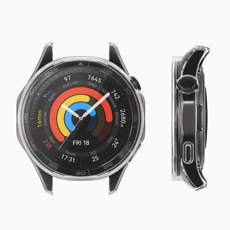 kwmobile Silikon Hülle für Huami Watch GT5 46mm Schutzhülle Fullbody Display Cover Set