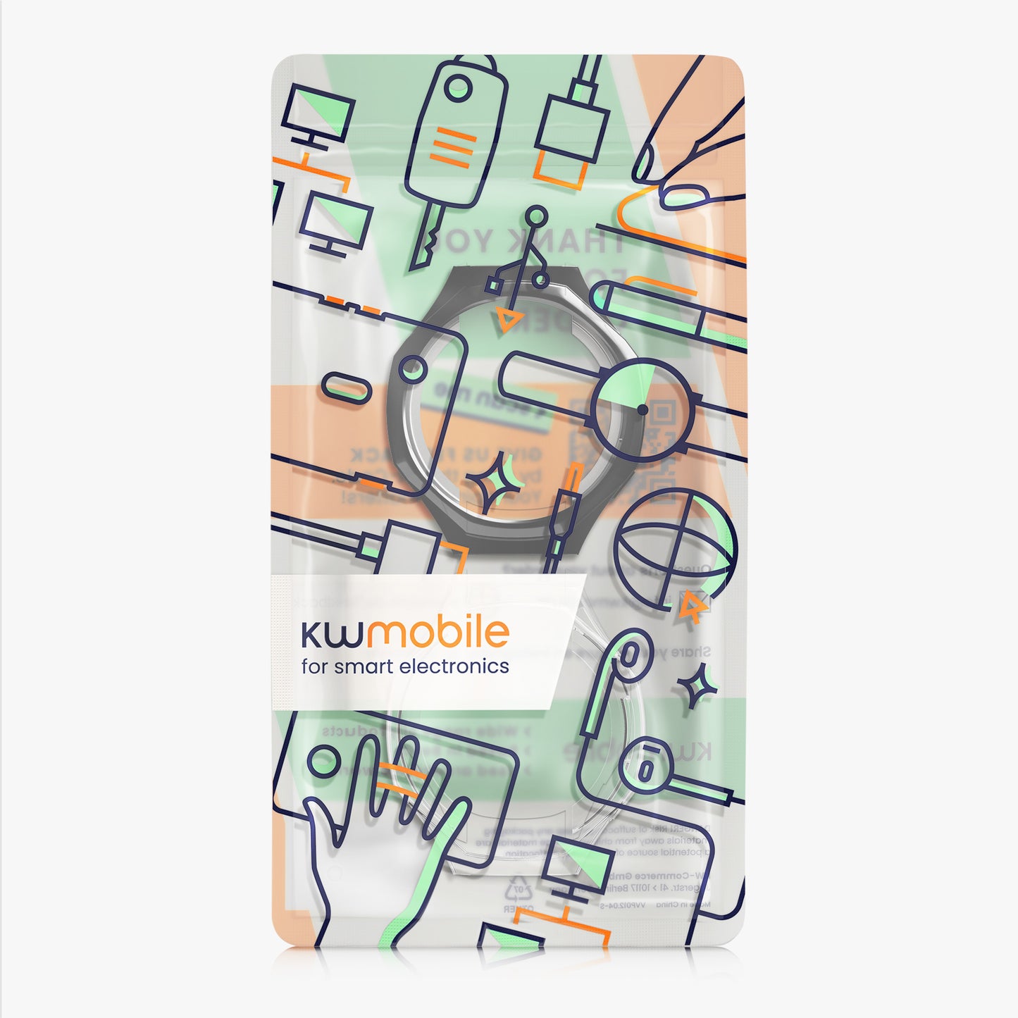 kwmobile Hülle für Huami Watch GT5 Pro 46mm Schutzhülle Fullbody Display Cover Set