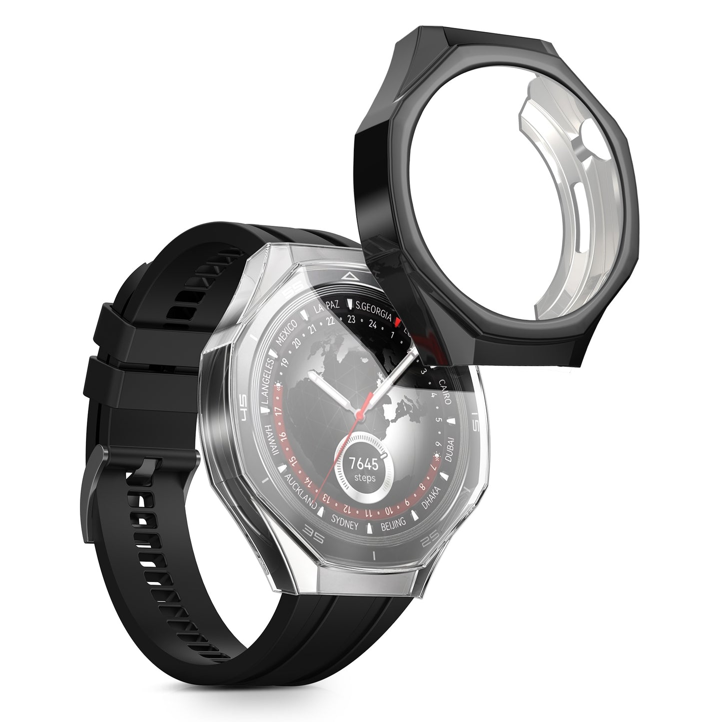 kwmobile Hülle für Huami Watch GT5 Pro 46mm Schutzhülle Fullbody Display Cover Set