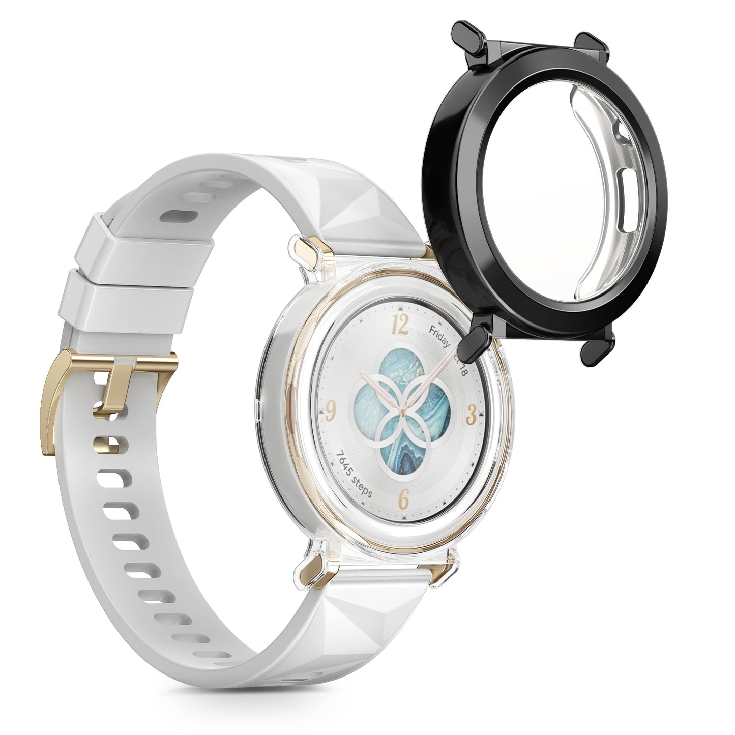 kwmobile Schutzhülle für Huami Watch GT5 Pro 42mm Fullbody Display Cover Set