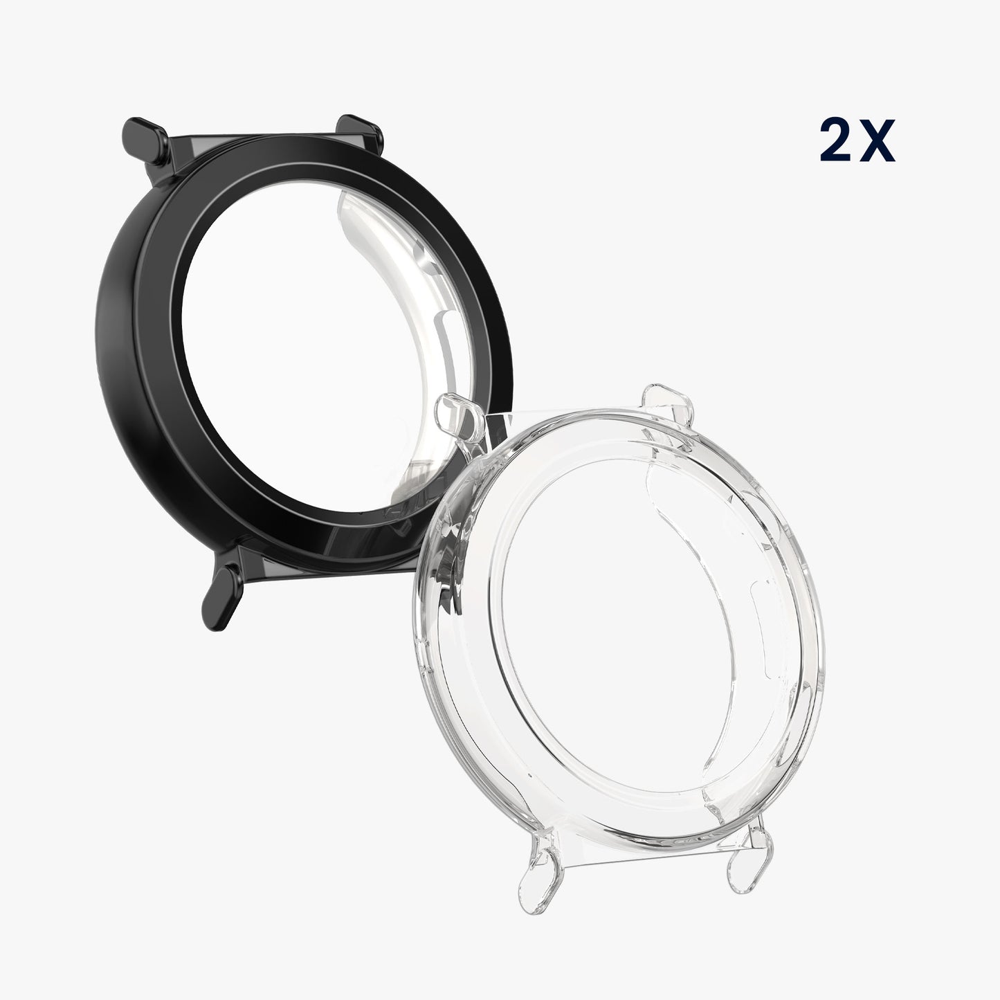 kwmobile Schutzhülle für Huami Watch GT5 Pro 42mm Fullbody Display Cover Set