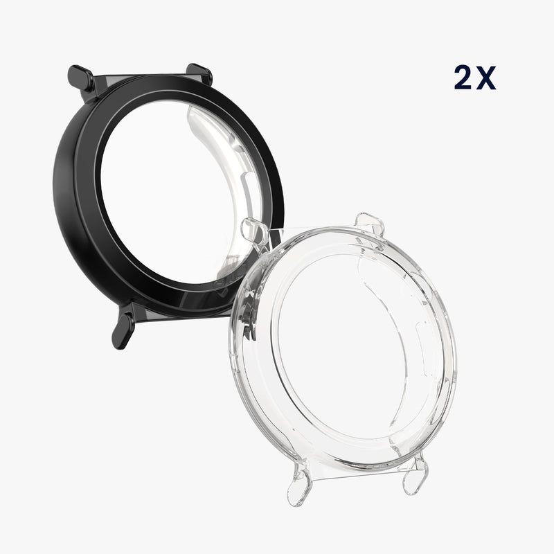 kwmobile Schutzhülle für Huami Watch GT5 Pro 42mm Fullbody Display Cover Set