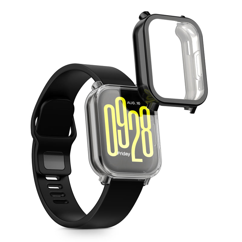 kwmobile Schutzhülle für Xiaomi Redmi Watch 5 Active Fullbody Display Cover Set