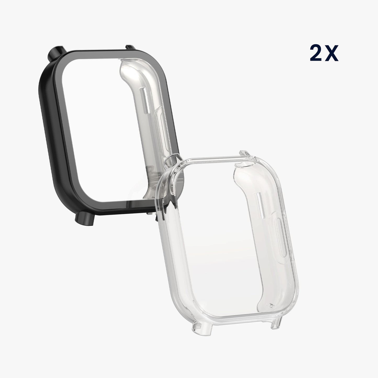 kwmobile Schutzhülle für Xiaomi Redmi Watch 5 Active Fullbody Display Cover Set