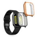 kwmobile 2x Schutzhülle kompatibel mit Xiaomi Redmi Watch 5 Active Hülle - Fullbody Cover Set aus Silikon - Schwarz Rosegold Schwarz  [dsg04]