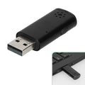 kwmobile USB PC Mikrofon für Laptop oder Desktop PC - Notebook Mikrofon für USB A Port - Mini USB Mikro für PC aus Kunststoff - Schwarz Schwarz  