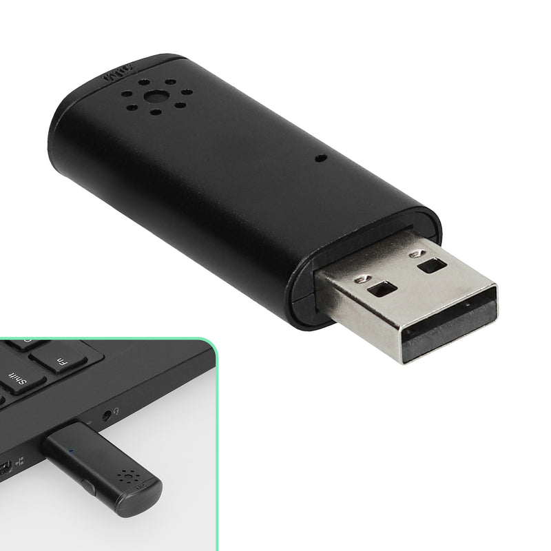 kwmobile USB PC Mikrofon für Laptop oder Desktop PC - Notebook Mikrofon für USB A Port - Mini USB Mikro für PC