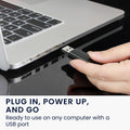 kwmobile USB PC Mikrofon für Laptop oder Desktop PC - Notebook Mikrofon für USB A Port - Mini USB Mikro für PC