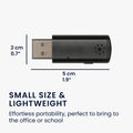 kwmobile USB PC Mikrofon für Laptop oder Desktop PC - Notebook Mikrofon für USB A Port - Mini USB Mikro für PC