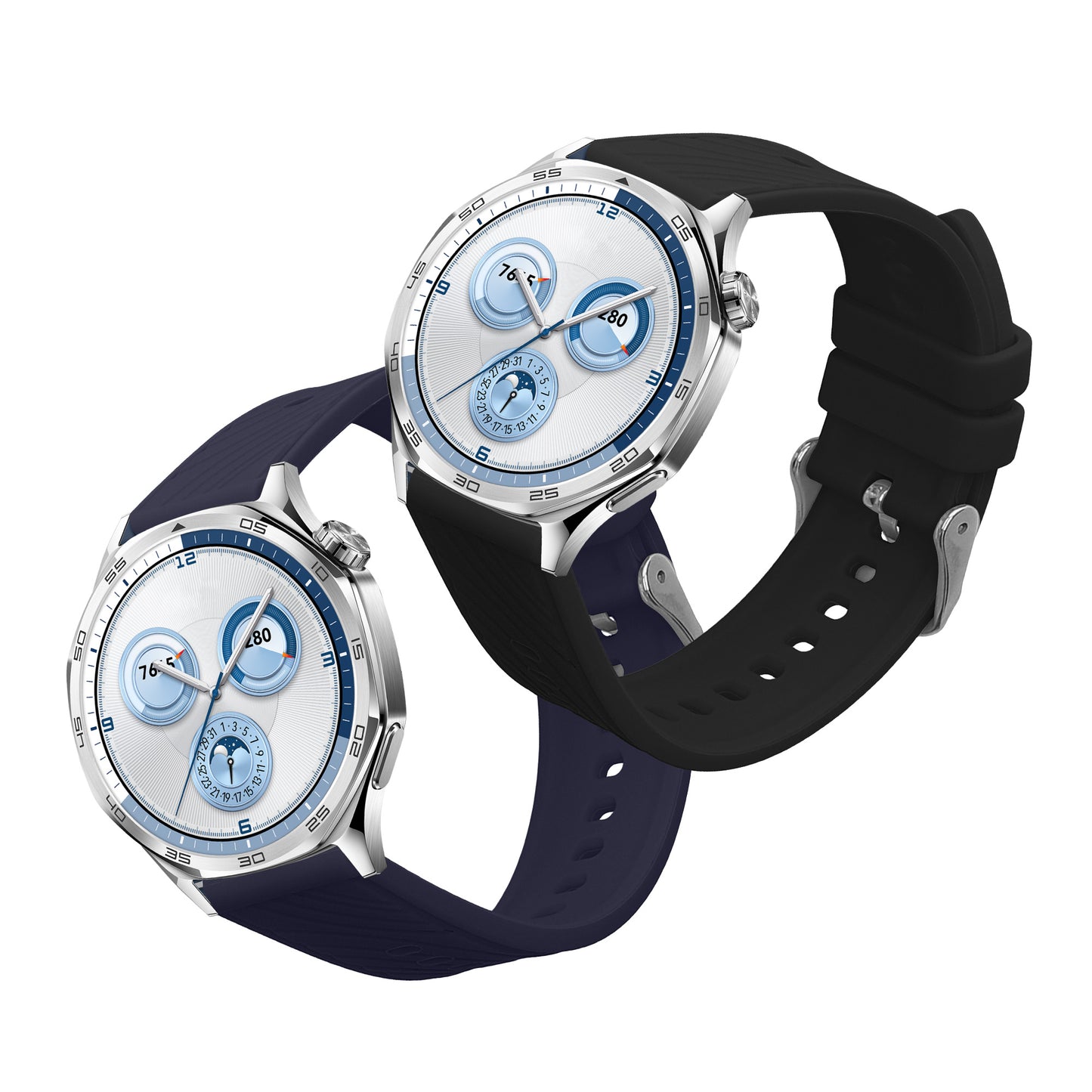 kwmobile Uhrenarmband für Huawei Watch GT5 46mm / GT5 Pro 46mm Armband Fitnesstracker Band Set Ersatzarmband Smartwatch