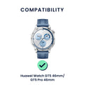 kwmobile Uhrenarmband für Huawei Watch GT5 46mm / GT5 Pro 46mm Armband Fitnesstracker Band Set Ersatzarmband Smartwatch