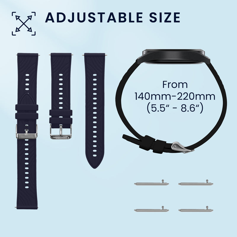 kwmobile Uhrenarmband für Huawei Watch GT5 46mm / GT5 Pro 46mm Armband Fitnesstracker Band Set Ersatzarmband Smartwatch