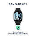 kwmobile Uhrenarmband für Xiaomi Redmi Watch 5 Active / Watch 5 Lite Armband Fitnesstracker Band Set Ersatzarmband Smartwatch