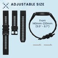 kwmobile Silikon Uhrenarmband für Garmin Epix 2 / Instinct 2 / Instinct 3 45mm / Fenix 8 47mm Armband - Ersatzarmband für Fitnesstracker - Wechselarmband Smartwatch