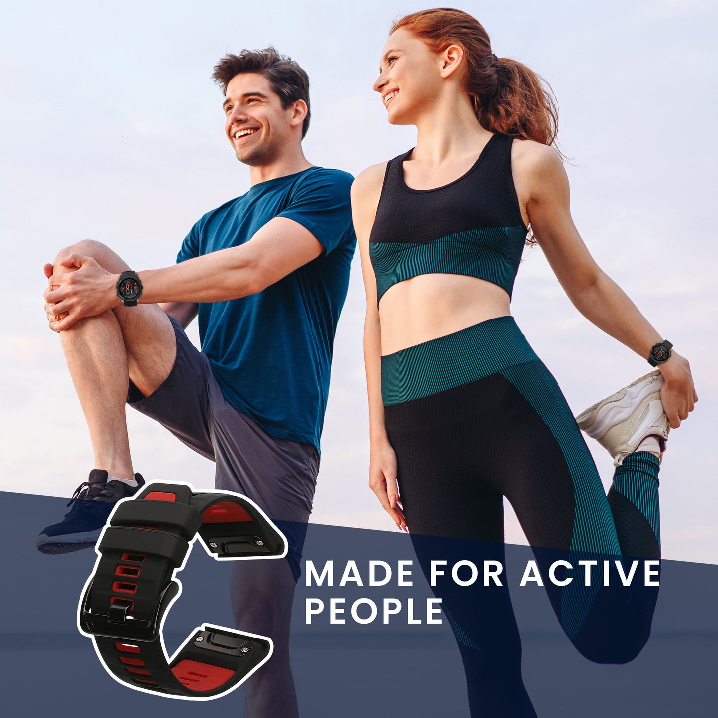 kwmobile Silikon Uhrenarmband für Garmin Fenix 8 51mm / Fenix 7X / Enduro 3 / Instinct 3 50mm Armband Ersatzarmband für Fitnesstracker Wechselarmband Smartwatch