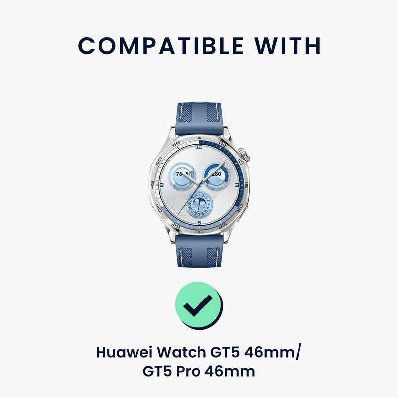 kwmobile Ersatzarmband kompatibel mit Huawei Watch GT5 46mm / GT5 Pro 46mm Armband - Fitnesstracker Band mit Magnetverschluss
