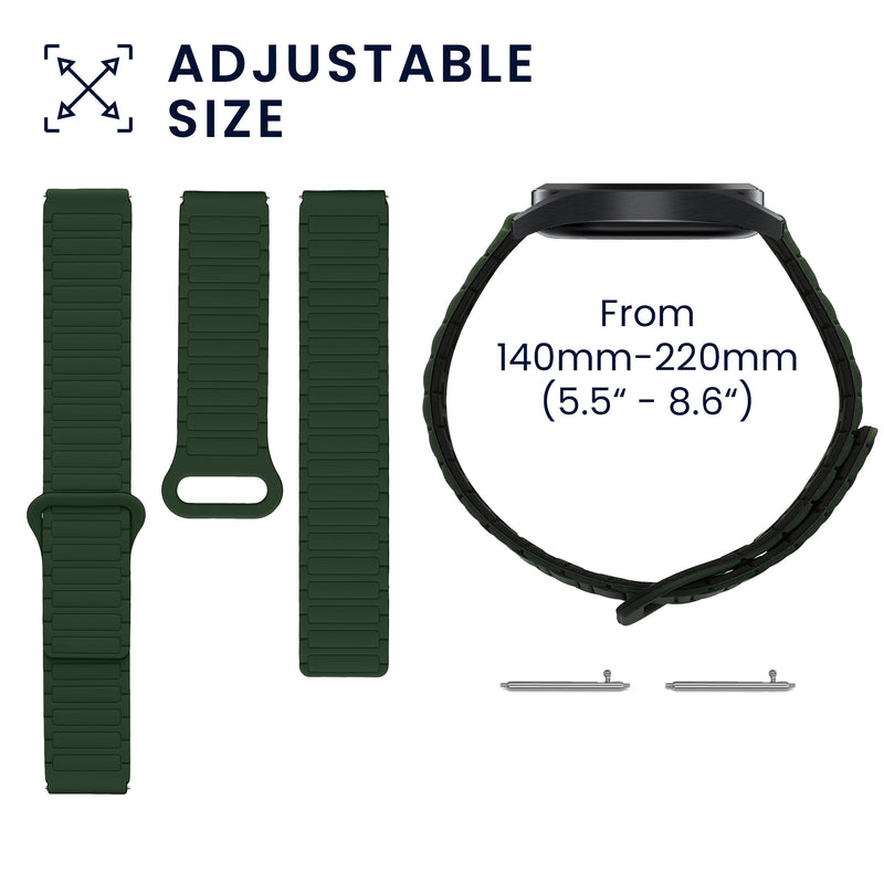 kwmobile Ersatzarmband kompatibel mit Huawei Watch GT5 46mm / GT5 Pro 46mm Armband - Fitnesstracker Band mit Magnetverschluss