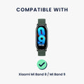 kwmobile Ersatzarmband kompatibel mit Xiaomi Mi Band 10 / Mi Band 9 / 8 Armband - Fitnesstracker Band mit Magnetverschluss