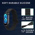 kwmobile Ersatzarmband kompatibel mit Xiaomi Mi Band 10 / Mi Band 9 / 8 Armband - Fitnesstracker Band mit Magnetverschluss