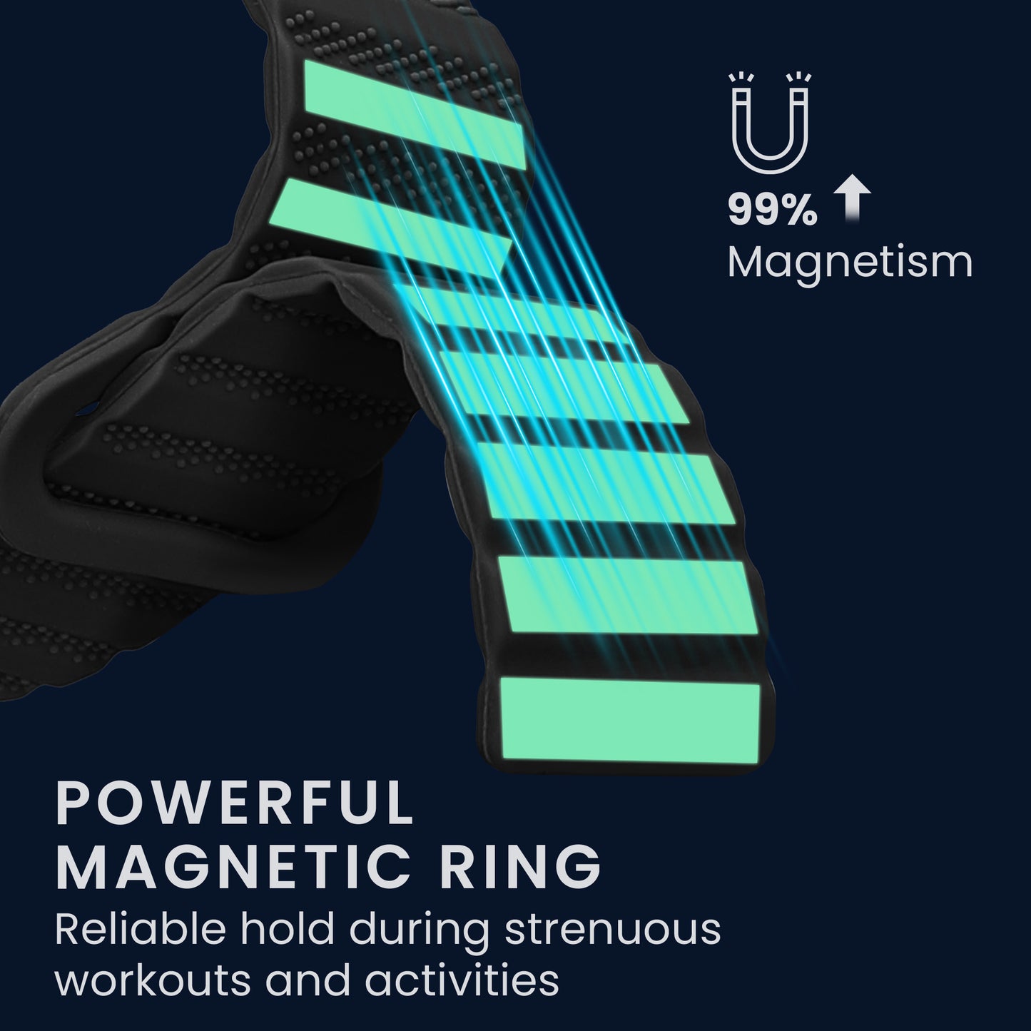 kwmobile Ersatzarmband kompatibel mit Xiaomi Mi Watch Color Sport / S1 Active Armband - Fitnesstracker Band mit Magnetverschluss
