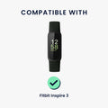 kwmobile Ersatzarmband kompatibel mit Fitbit Inspire 3 Fitnesstracker Band mit Magnetverschluss