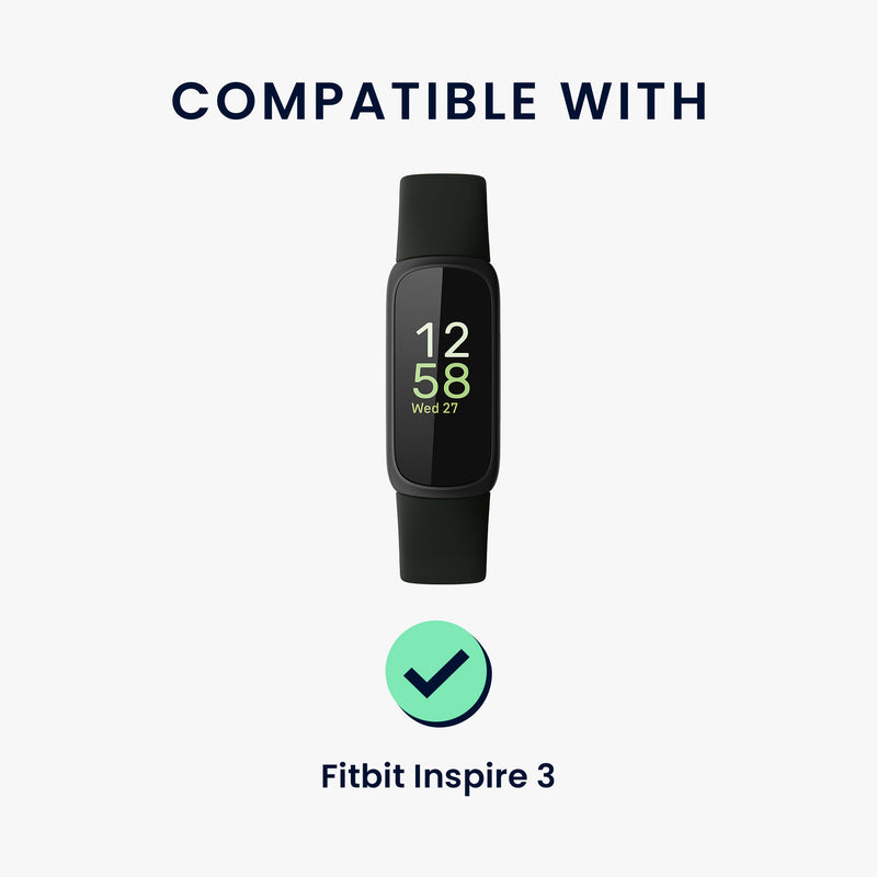 kwmobile Ersatzarmband kompatibel mit Fitbit Inspire 3 Fitnesstracker Band mit Magnetverschluss