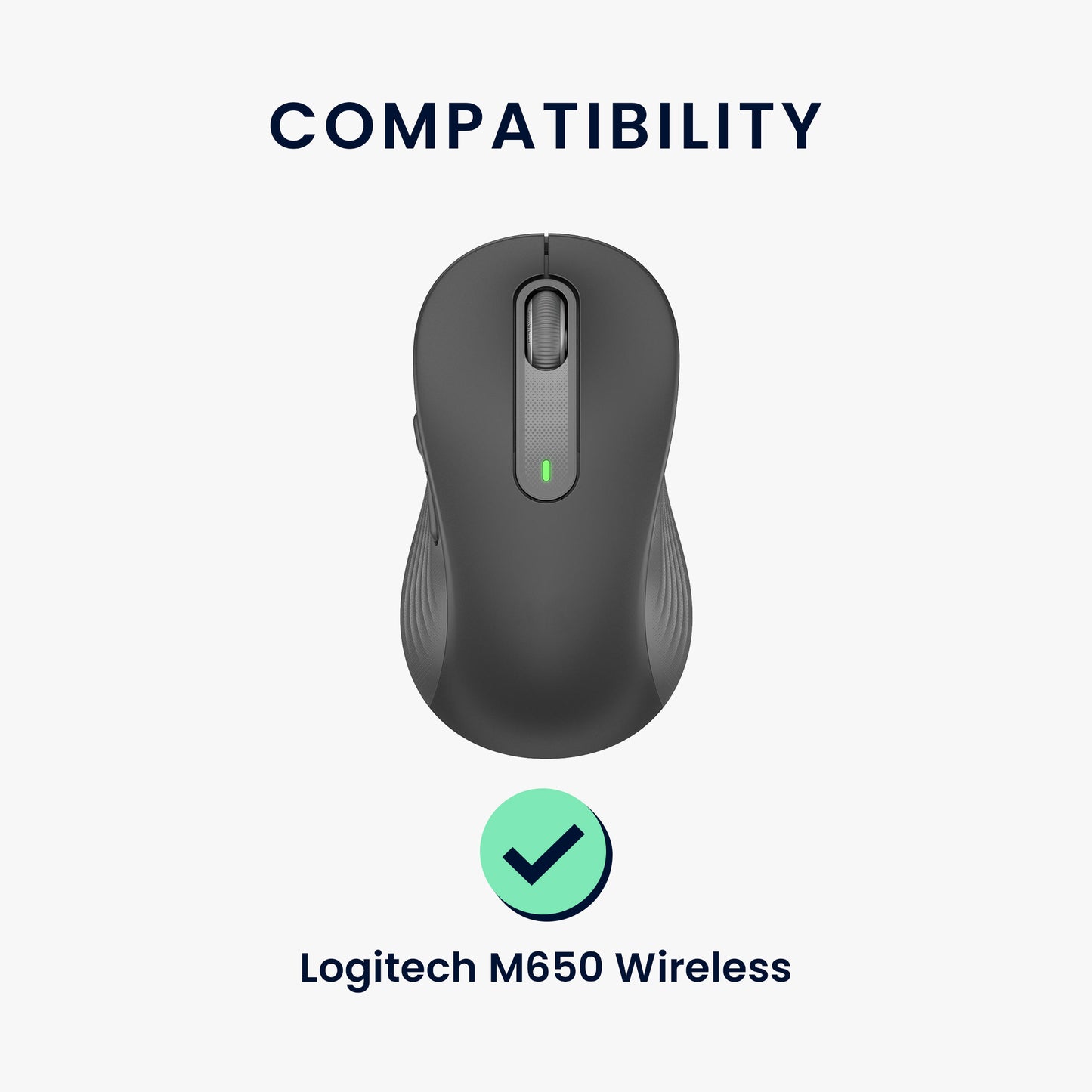 kwmobile Mouse Feet Sticker kompatibel mit Logitech M650 Wireless Ersatz Glider Mausfüße passgenau Maus Glides