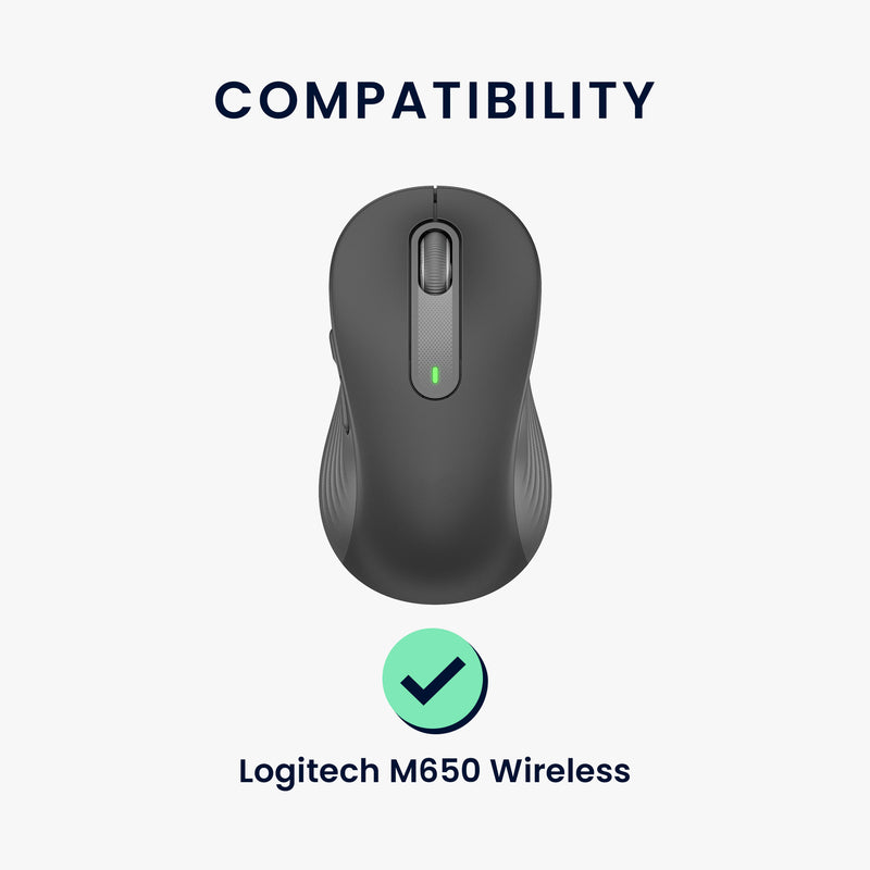 kwmobile Mouse Feet Sticker kompatibel mit Logitech M650 Wireless Ersatz Glider Mausfüße passgenau Maus Glides