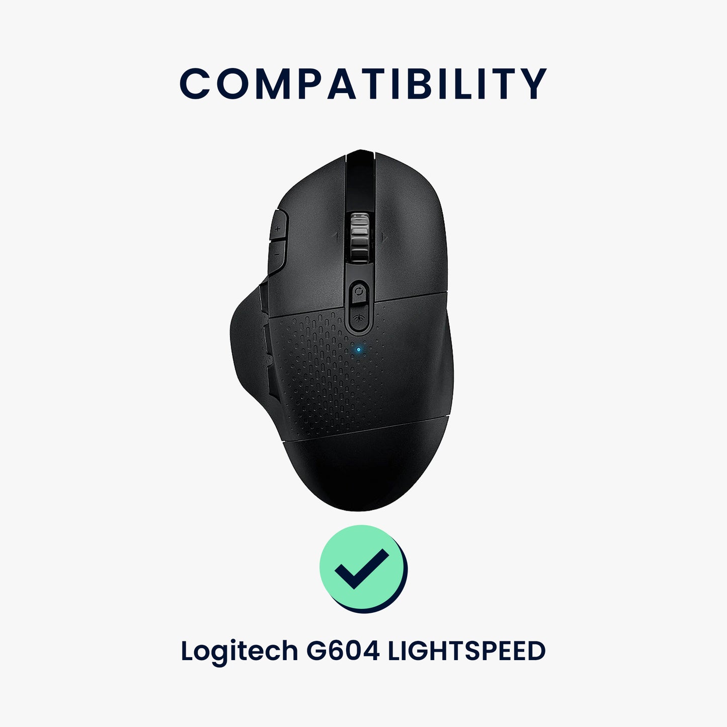 kwmobile Mouse Feet Sticker kompatibel mit Logitech G604 LIGHTSPEED Ersatz Glider Mausfüße passgenau Maus Glides