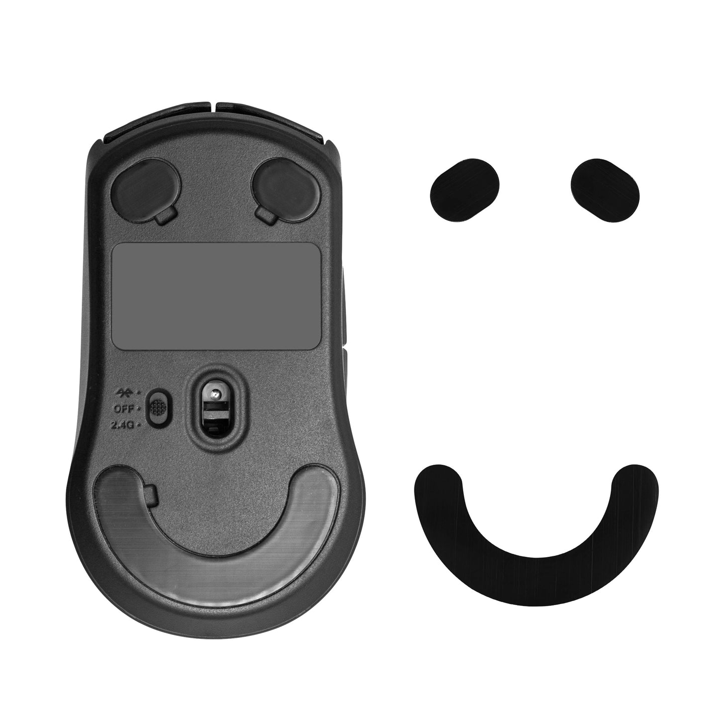 kwmobile Mouse Feet Sticker kompatibel mit SteelSeries Rival 3 Ersatz Glider - Mausfüße passgenau - Maus Glides in Schwarz Schwarz  