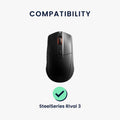 kwmobile Mouse Feet Sticker kompatibel mit SteelSeries Rival 3 Ersatz Glider - Mausfüße passgenau - Maus Glides