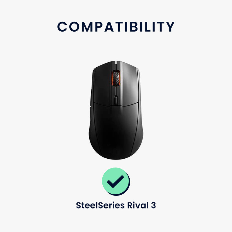 kwmobile Mouse Feet Sticker kompatibel mit SteelSeries Rival 3 Ersatz Glider - Mausfüße passgenau - Maus Glides