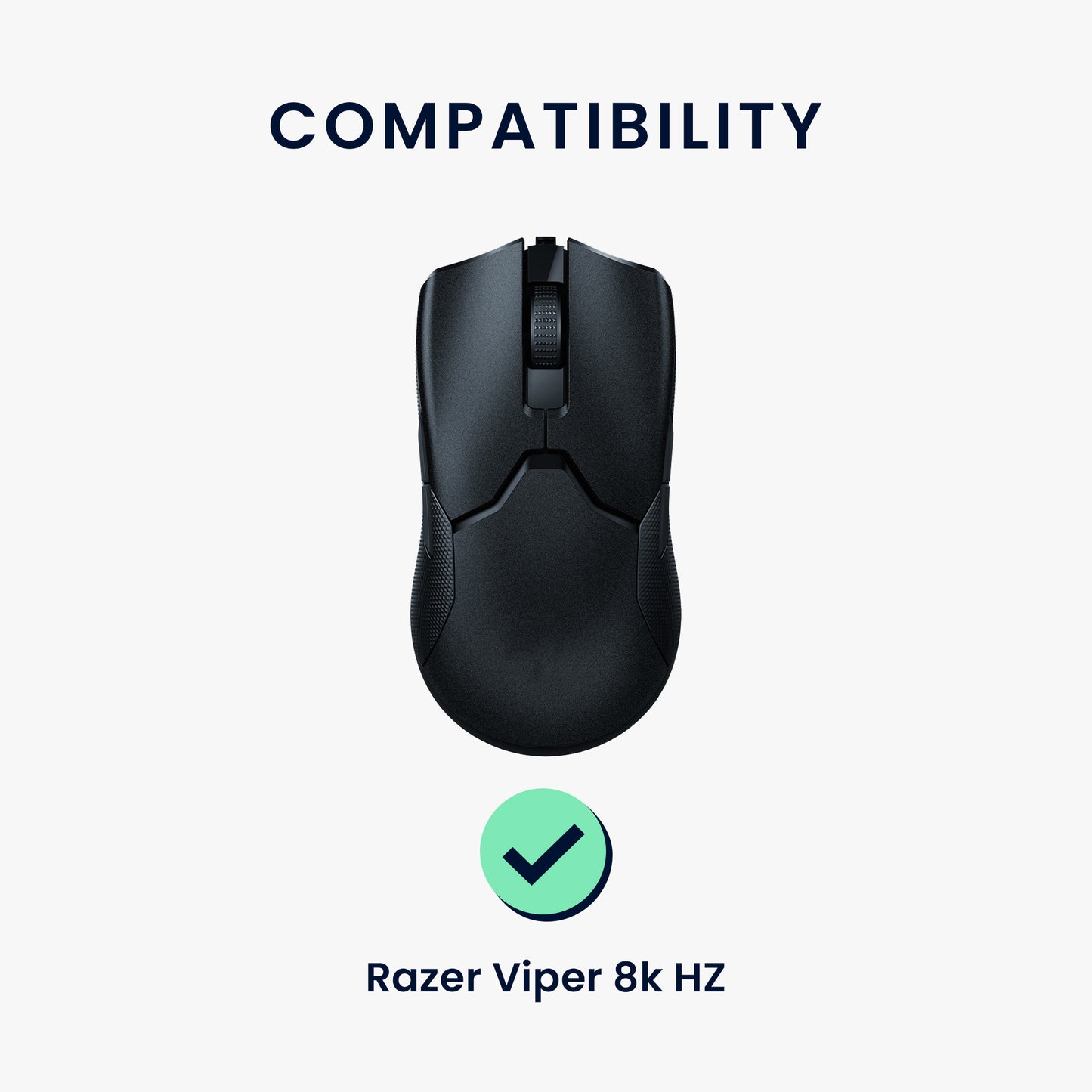 kwmobile Mouse Feet Sticker kompatibel mit Razer Viper 8k HZ Ersatz Glider Mausfüße passgenau Maus Glides