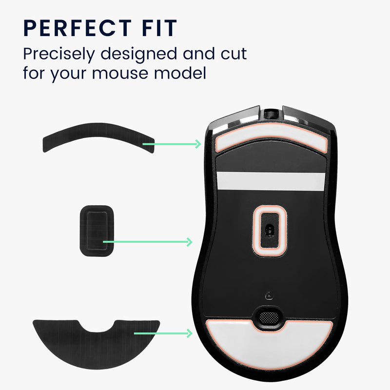 kwmobile Mouse Feet Sticker kompatibel mit Razer Viper 8k HZ Ersatz Glider Mausfüße passgenau Maus Glides